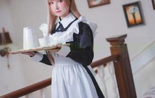 美女博主超级小禾儿的最新美图：做一名自嘲的女仆好开心！